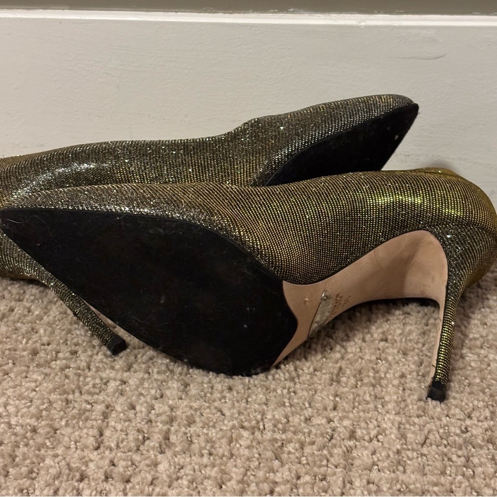 Sarah Flint Elegant Gold Glitter High Heels - size 36​​ - Picture 6 of 8